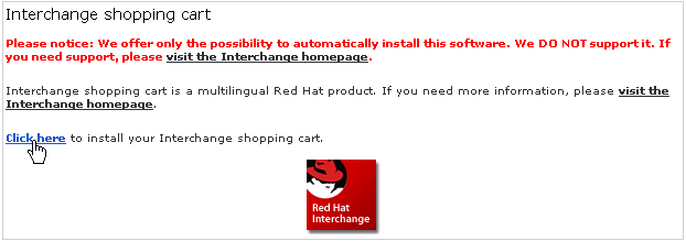 Installing the shopping cart