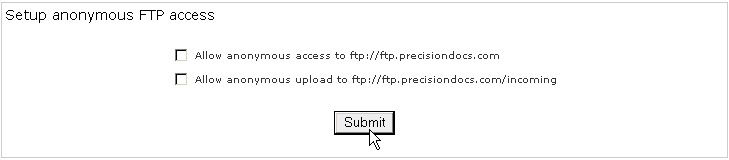 Removing Anonymous FTP access