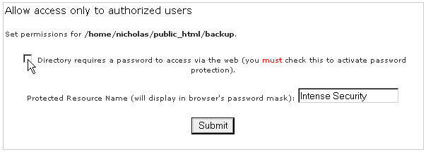 Removing password protection