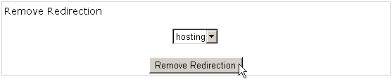 Removing a subdomain redirection
