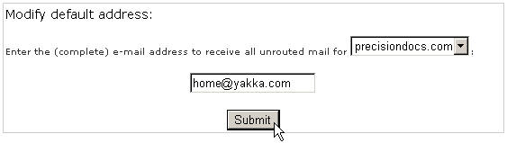 Setting your default email message